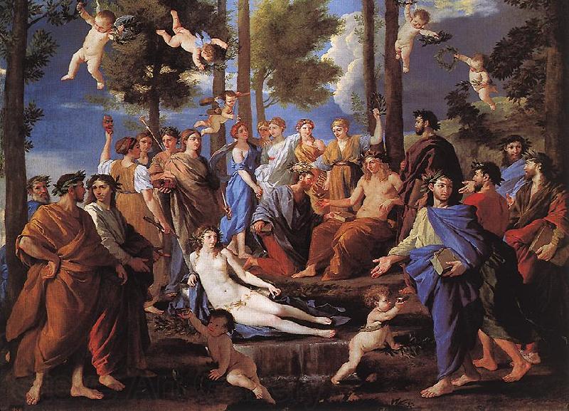 Nicolas Poussin Apollo and the Muses (Parnassus) Germany oil painting art